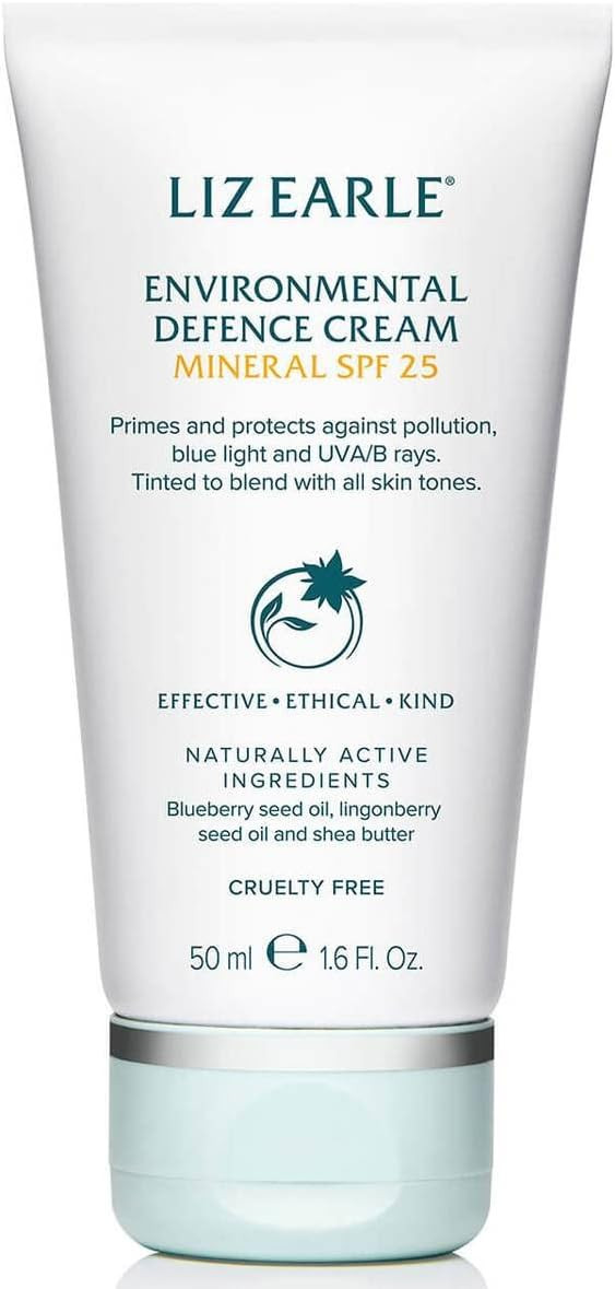 Liz Earle Environmental Defence Cream Mineral SPF 25 50ml, 50 g (Pack of 1)