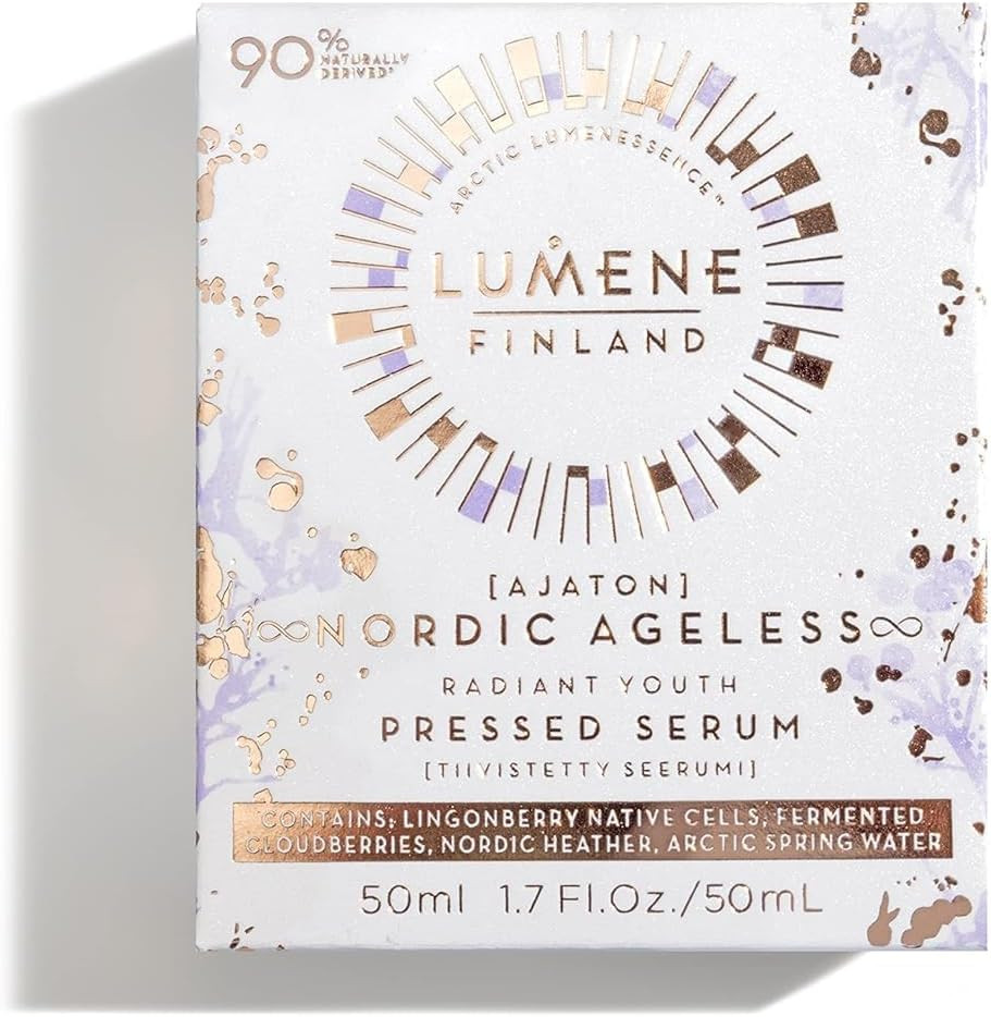 LUMENE Nordic Ageless [AJATON] Radiant Youth Pressed Serum, Vegan 50ml