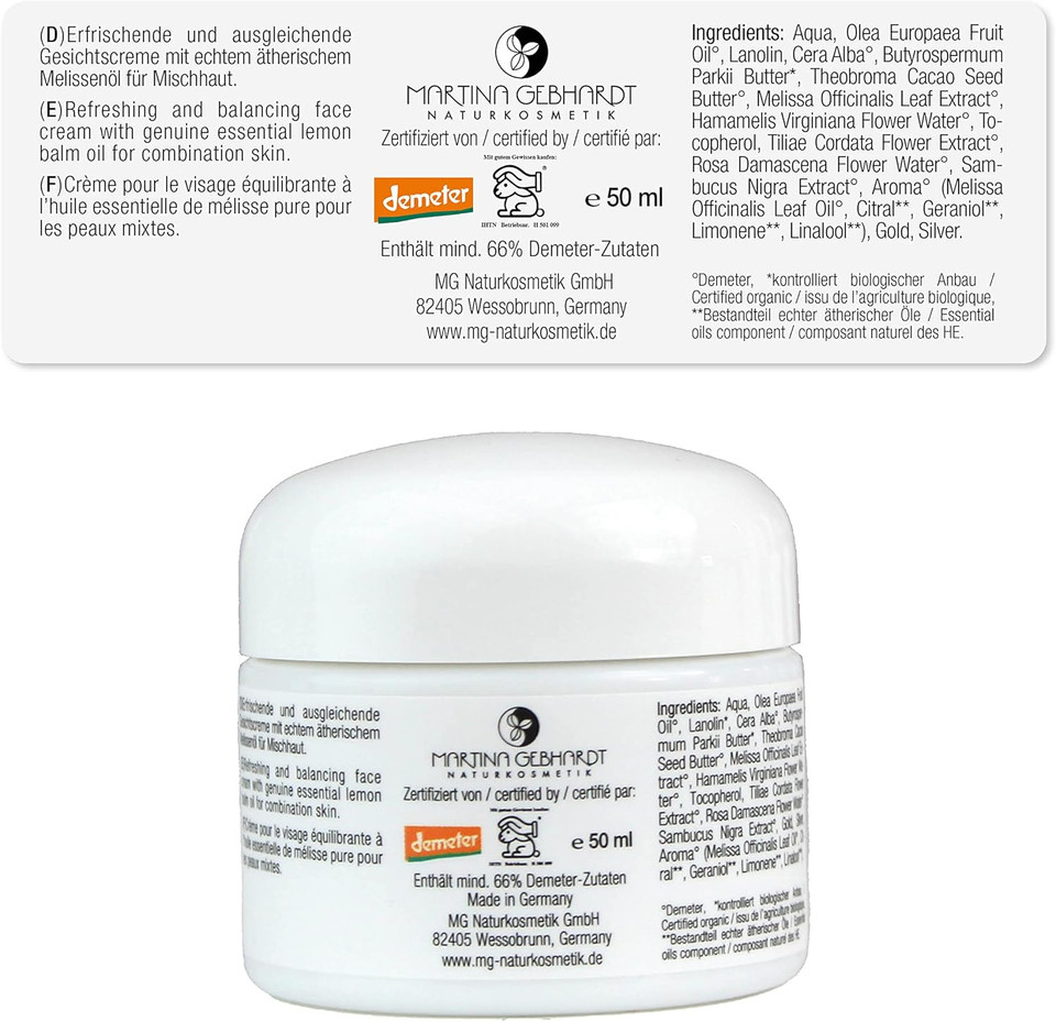 Martina Gebhardt Melissa Cream 50 ml