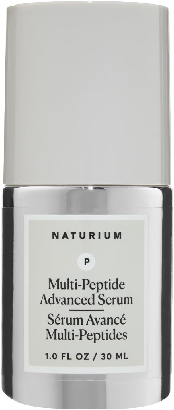 Naturium Multi-Peptide Advanced Serum, Firming & Smoothing Face Serum for Fine Lines & Wrinkles with Advanced Multi-Peptide Blend | 1.0 FL OZ / 30 ML