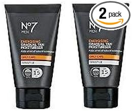 (2 PACK) No7 Men Energising Moisturiser SPF15 x 50ml & No7 Men Energising Gradual Tan Moisturiser SPF15 x 50ml