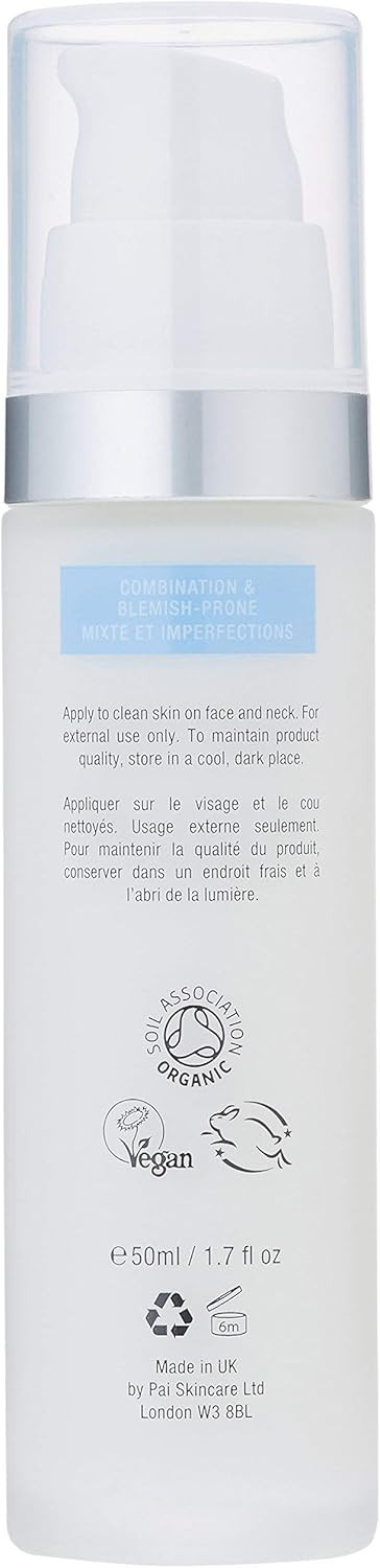 Pai Skincare | THE PIONEER Mattifying Moisturiser for Combination & Oily Skin, Hypoallergenic, B-Corp, Organic. 50ml