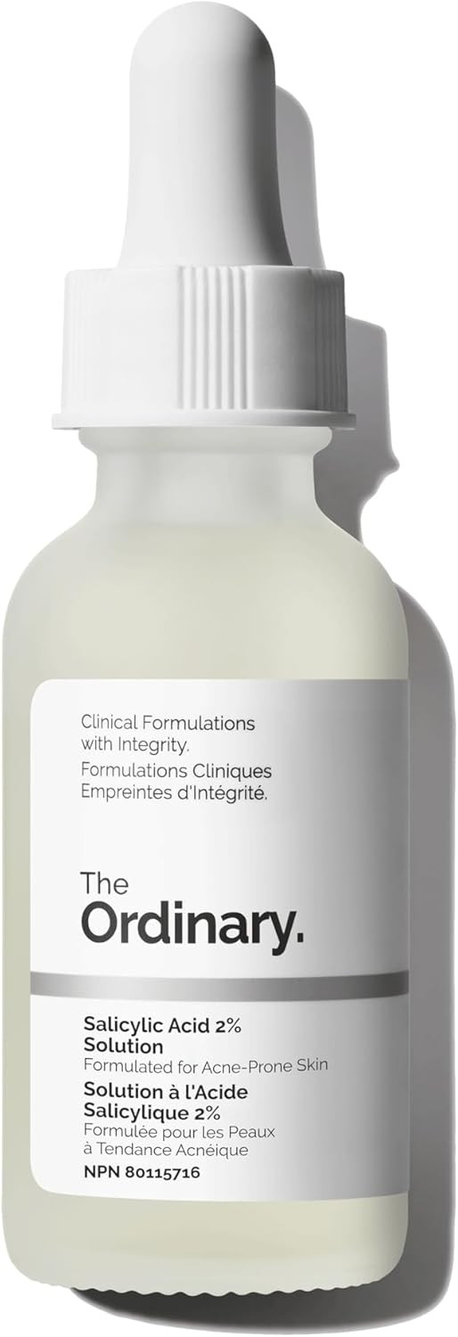 The Ordinary Salicylic Acid 2% Solution, Acne-Fighting Serum for Blemish-Prone Skin, 30ml