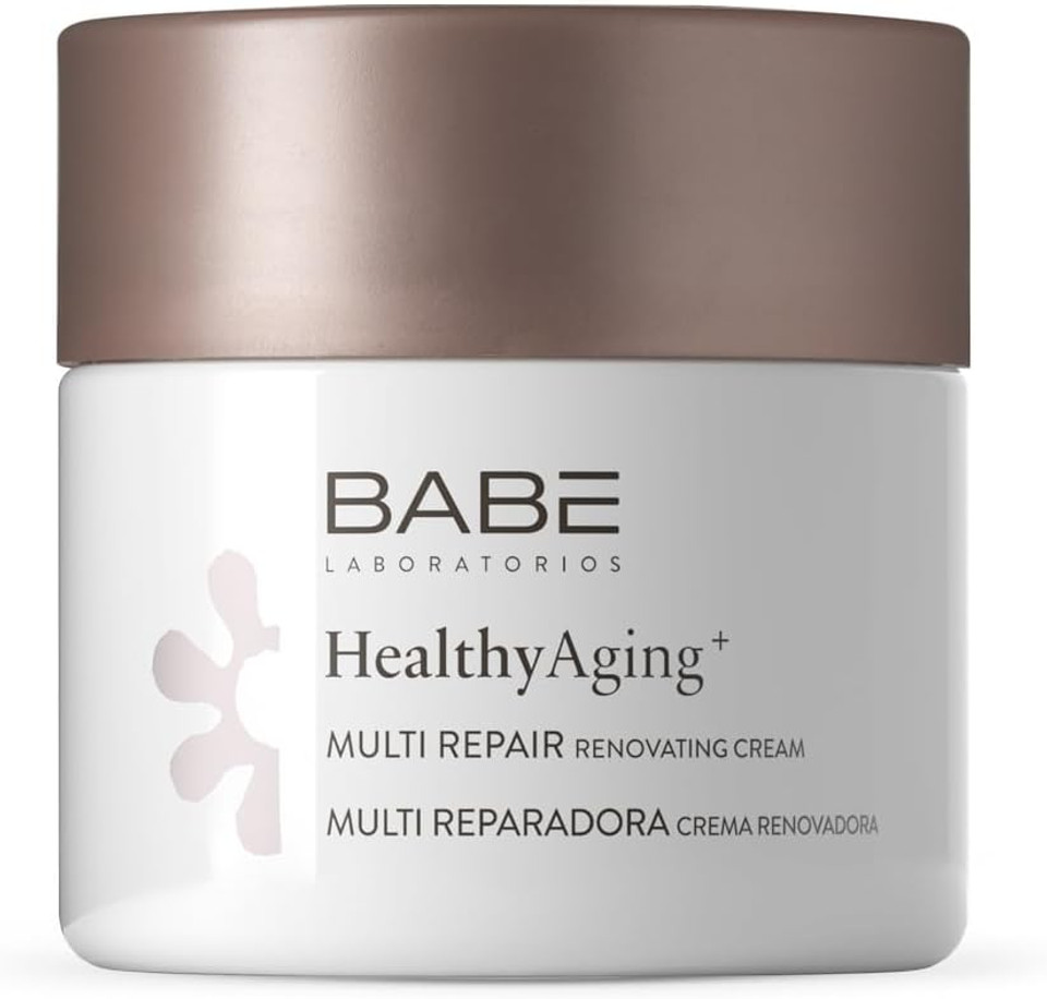 Laboratorios Babé - Multi | HealthyAging+ | Renewing Moisturizing Night Face Cream 50ml | Nourishing | Regenerating | Young Look | Collagen | Sensitive Skin | Anti-Wrinkle