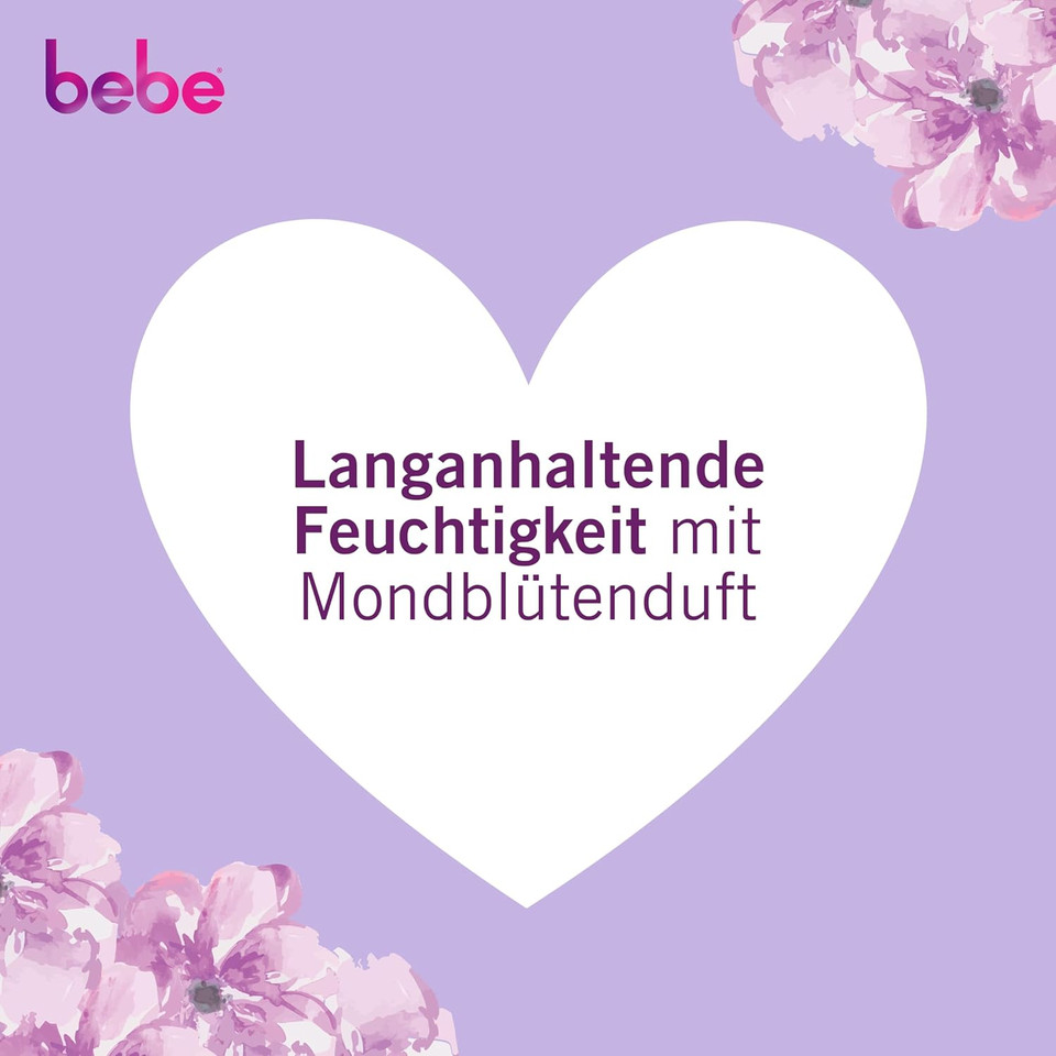 bebe Day & Night Care (50 ml), Moisturising Face Cream for All Skin Types, Nourishing Day and Night Cream with Moon Blossom and Vanilla Fragrance, Vegan