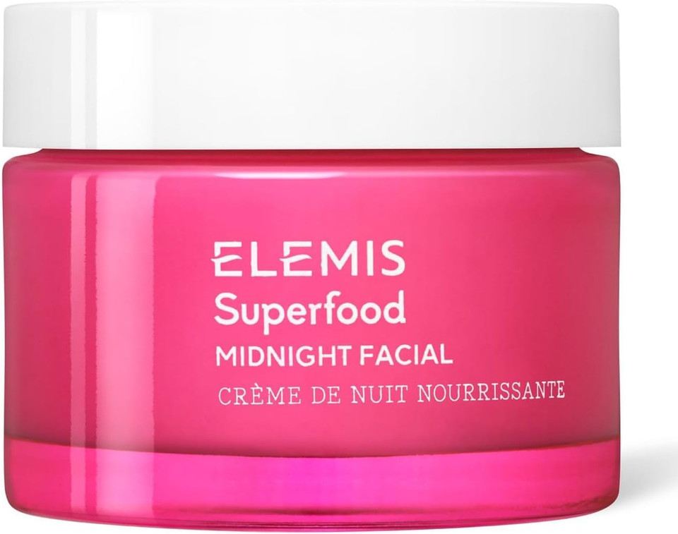 ELEMIS Superfood Midnight Facial Cream & Facial Oil, Nourishing Prebiotic Night Gel Treatment, Moisturising and Hydrating Care with Anti-Oxidant Rich Formula to Plump and Smooth Skin