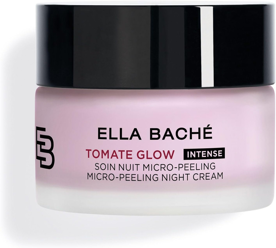Ella Baché Tomate Glow Micro Exfoliating Night Cream 50 ml - Smoothing SOS Night Cream for Radiant, Regenerated Skin - Face Cream with Antioxidants & AHA Trio