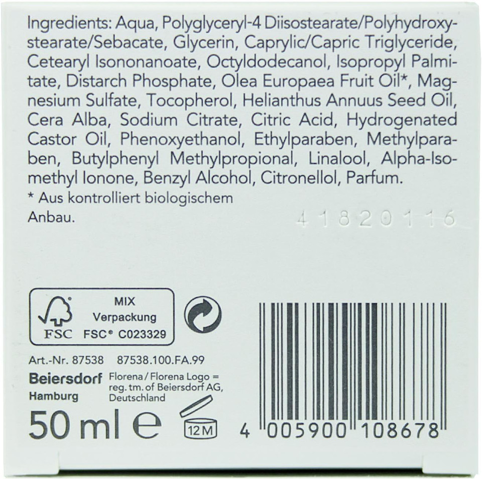 Florena Night Cream with Olive Oil 50 ml