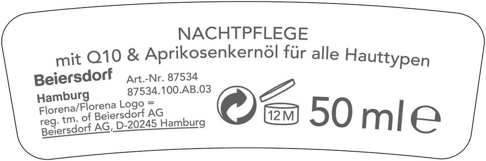 Florena Smoothing Anti-Wrinkle Night Cream with Q10, 1er Pack (1 x 50 ml)