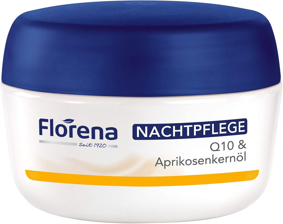 Florena Smoothing Anti-Wrinkle Night Cream with Q10, 1er Pack (1 x 50 ml)