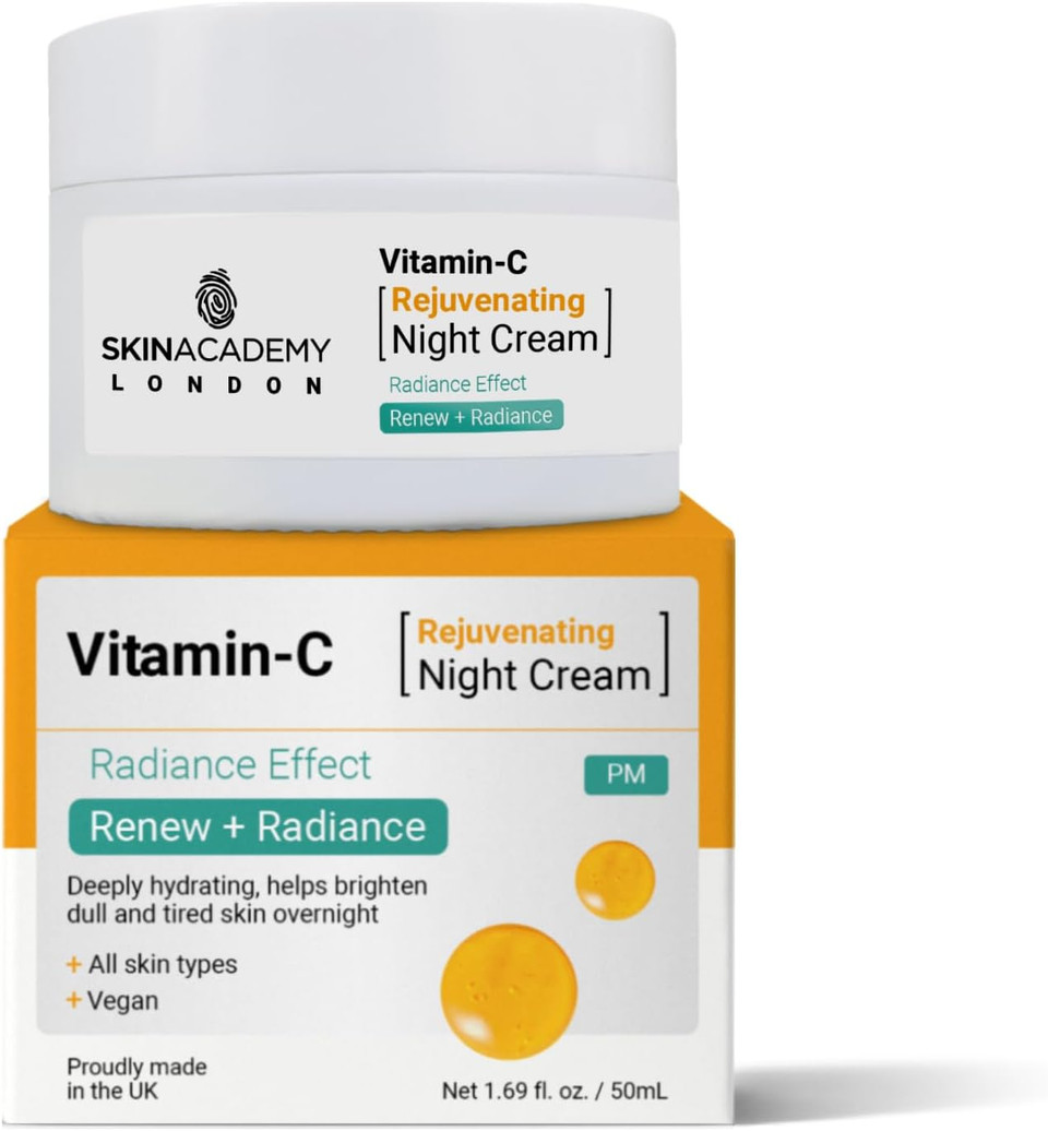 Skin Academy London | Glow Boost | Rejuvenating Night Cream | Hydrates + Brightens | 50ml Skin Academy London | Glow Boost | Rejuvenating Night Cream | Hydrates + Brightens | 50ml