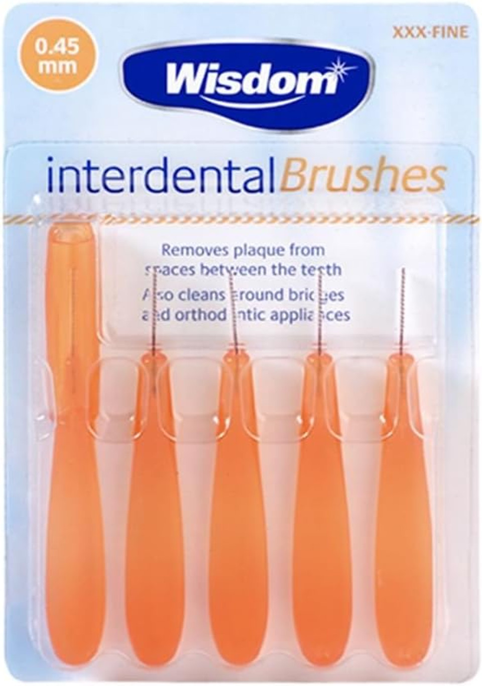 Wisdom Interdental Brushes XXX-Fine (0.45mm) 5 Brushes