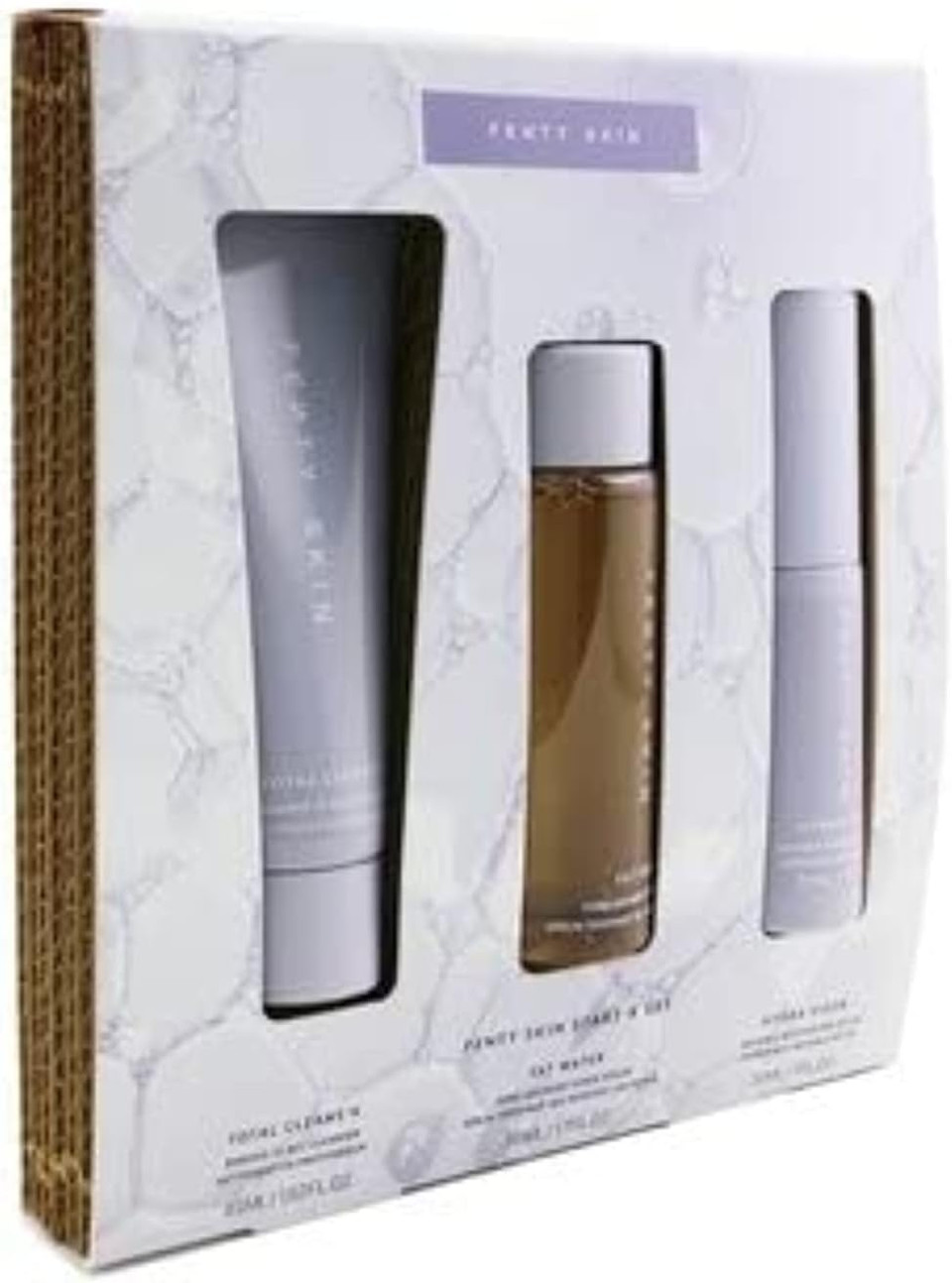 Fenty Beauty Start'R Travel Gift Set 45ml Total Cleans'r + 50ml Fat Water + 30ml Hydra Vizor