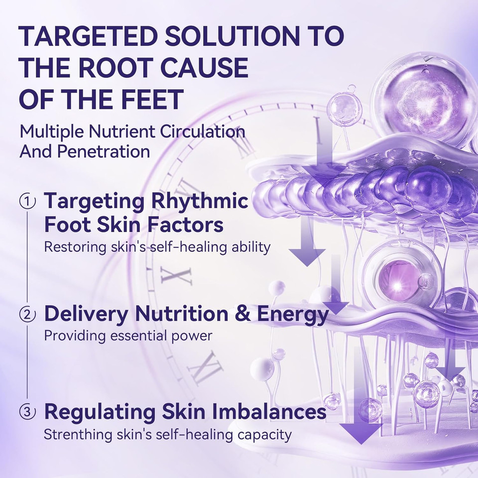 LANBENA Lavender Foot Peel Mask - Foot Peeling Mask for Removing Dry Dead Skin, Calluses & Repairing Rough Heels, for Baby Soft, Smooth Feet (Lavender-2 Pack)