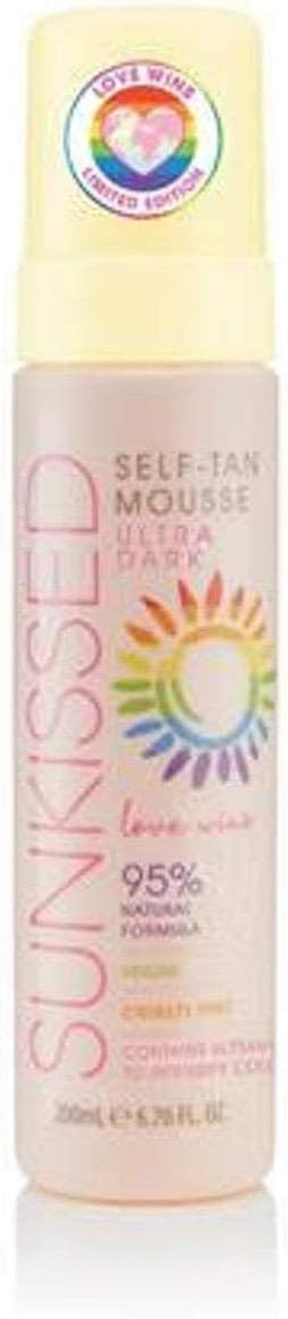 Sunkissed Love Wins 95 Percent Natural Self Tan Mousse 200ml - Ultra Dark