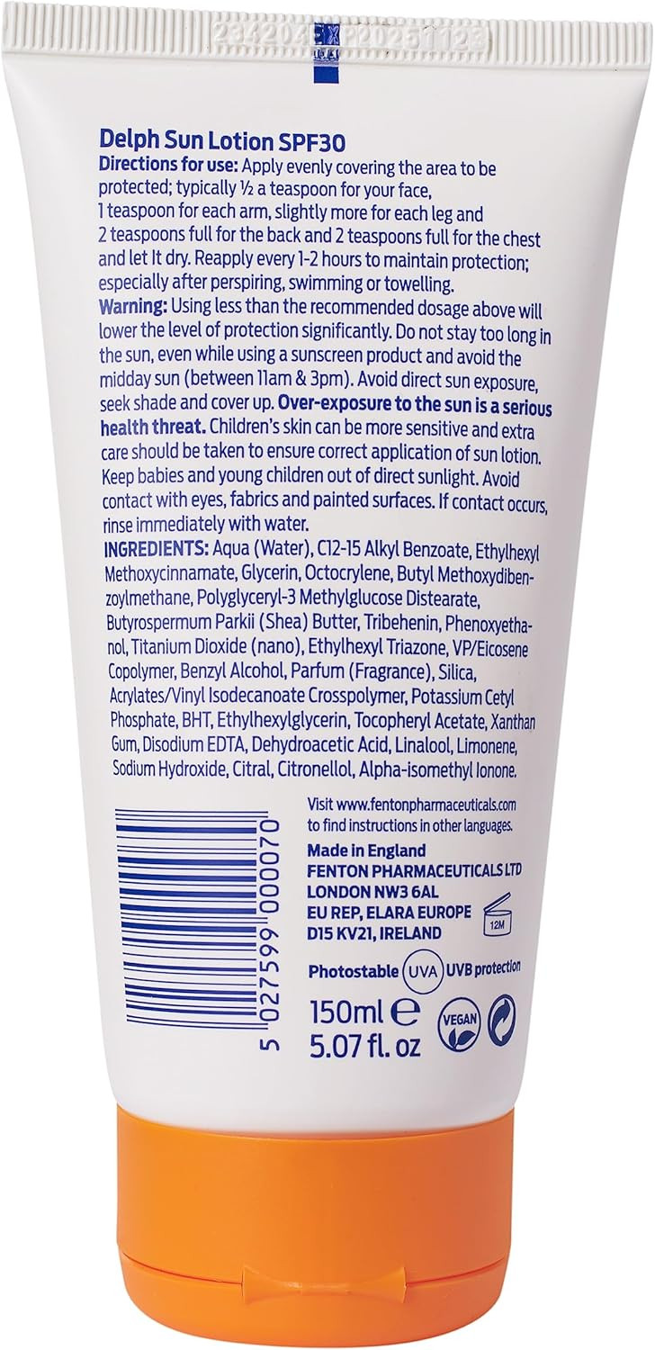Delph SPF30 Sun Lotion, 150 ml