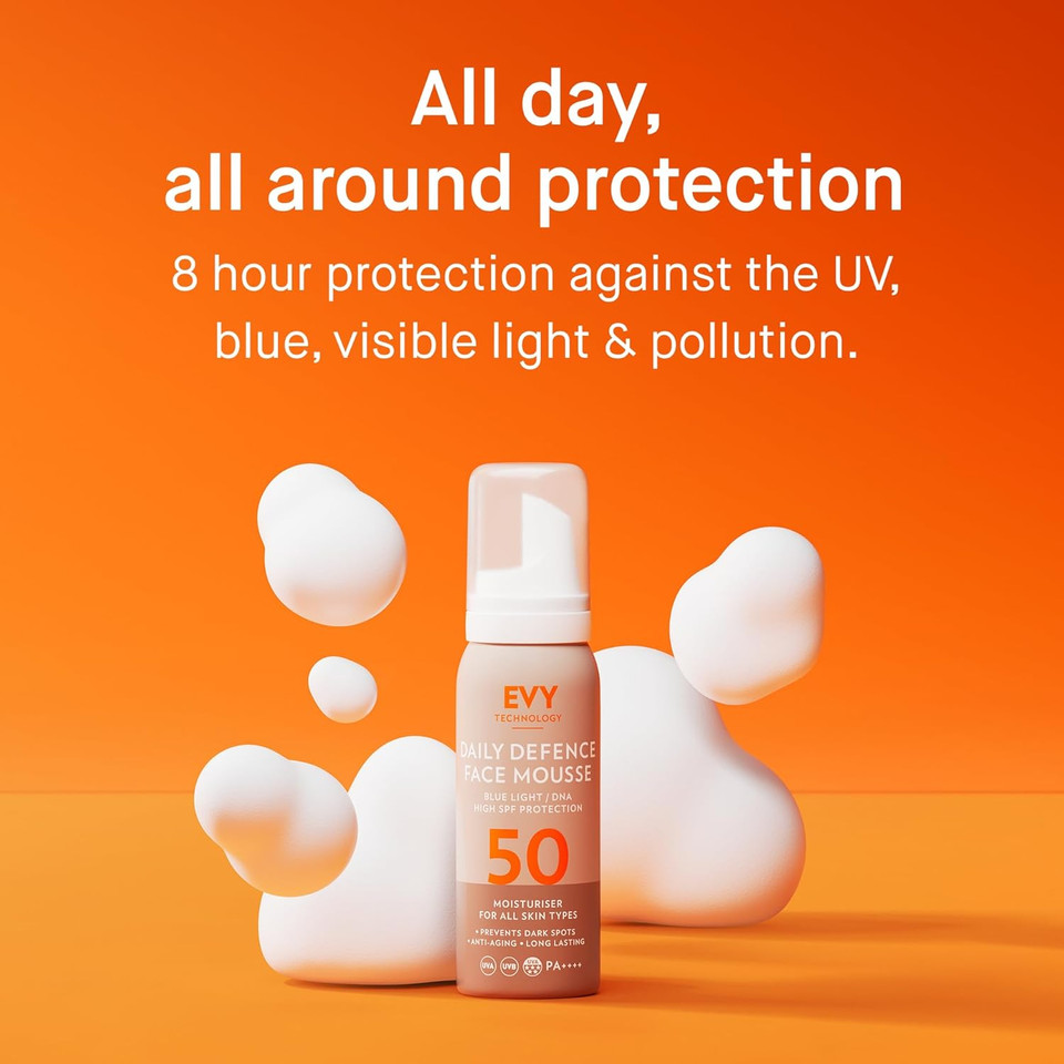 Evy Technology"Daily Defense" Sunscreen Mousse SPF50 (75ml)