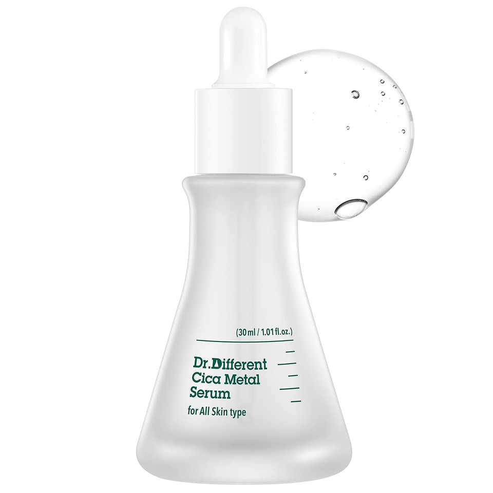Dr.Different Cica Metal Serum - Madecassoside And Centella Asiatica Soothing Face Serum For Damaged Skin, Repairing And Regenerating Skin, Ph Balancing Treatment For Sensitive Skin, 1.01 Fl.Oz
