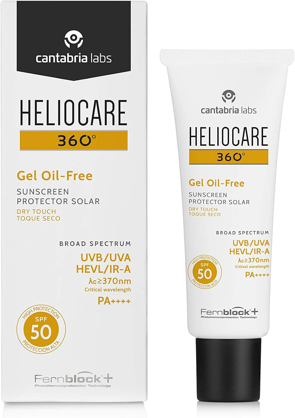 Heliocare 360 Oil-Free Gel SPF50 50ml / Gel Sunscreen For Face / Daily UVA UVB Visible light Infrared-A Anti-Ageing Sun Protection Heliocare 360 Oil-Free Gel SPF50 50ml / Gel Sunscreen For Face / Daily UVA UVB Visible light Infrared-A Anti-Ageing Sun Protection