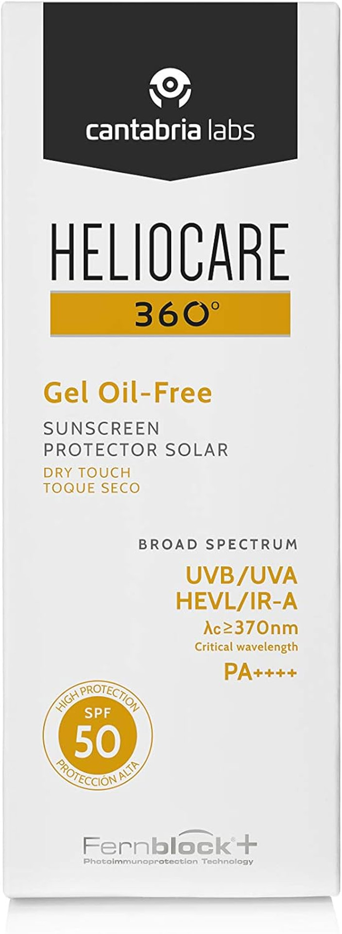 Heliocare 360 Oil-Free Gel SPF50 50ml / Gel Sunscreen For Face / Daily UVA UVB Visible light Infrared-A Anti-Ageing Sun Protection Heliocare 360 Oil-Free Gel SPF50 50ml / Gel Sunscreen For Face / Daily UVA UVB Visible light Infrared-A Anti-Ageing Sun Protection