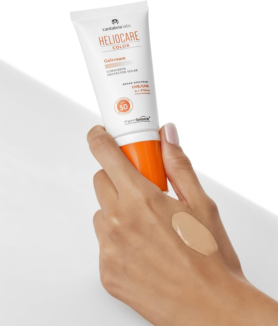 Heliocare Colour Gel Cream Light Tinted Sun Protection SPF 50 UVB UVA Protection 50 ml