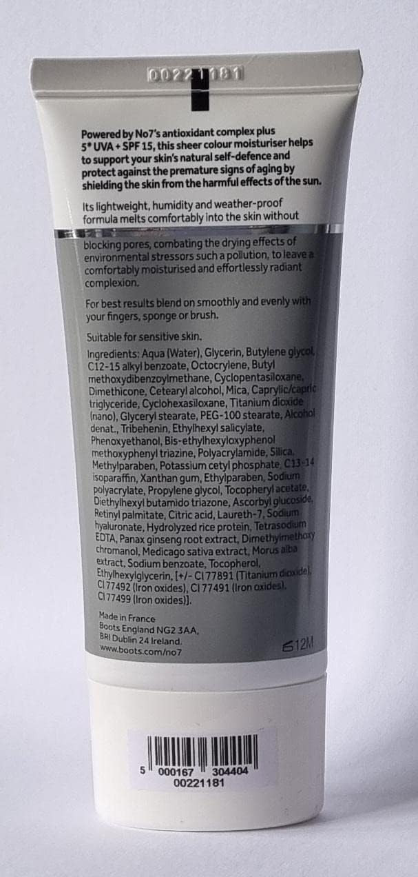 No7 Shield & Defend City Light Tinted Moisturiser - LIGHT - spf15, 50ml (pack of 1)