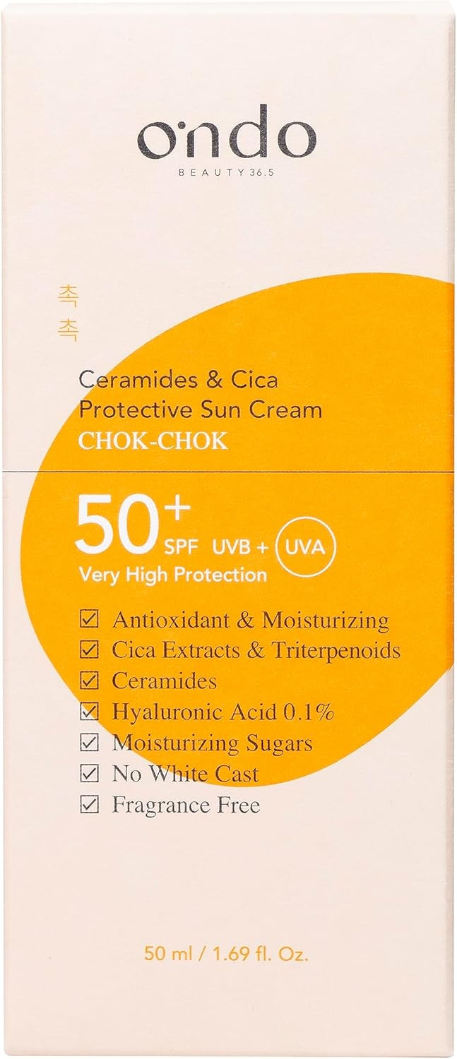 Ondo Beauty 36.5 Ceramides & Cica Crema Solar SPF 50+ 50 ml
