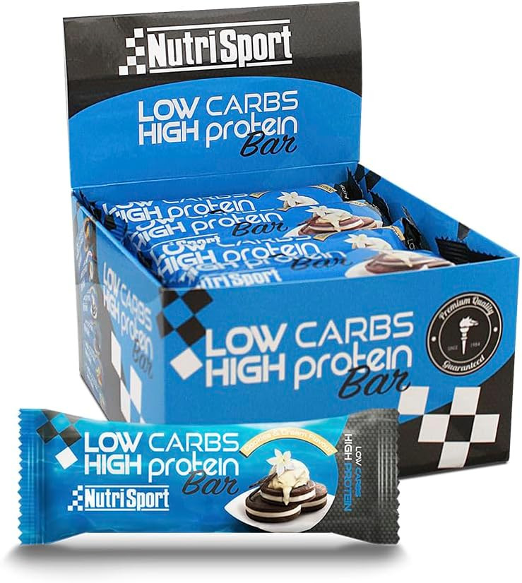 Nutrisport Caja Barritas Low Cookies Cream 60g 16 Barritas