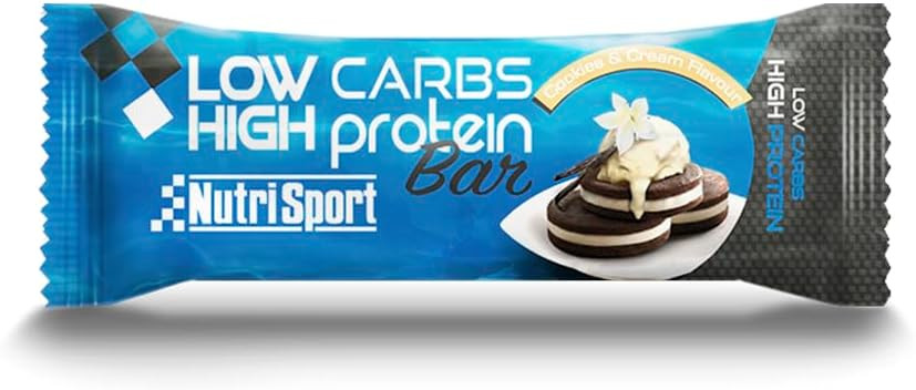 Nutrisport Caja Barritas Low Cookies Cream 60g 16 Barritas