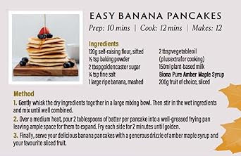 Biona Organic Maple Syrup 1L - Amber, Grade A - Pure Canadian