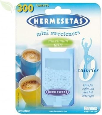 12 x Hermesetas Mini Sweeteners 300 Tablets 4.5g by Hermesetas