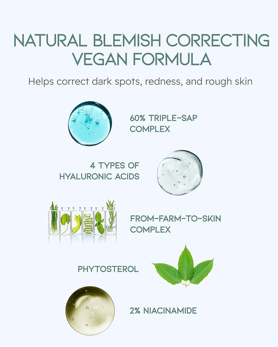 Eco Beyond Phyto Aqua Repair Serum (Face Serum, 1.4Fl Oz) - Vegan Formula Korean Skin Care For Clear & Moisturized Skin, Cow Parsley, Hyaluronic Acid, Niacinamide