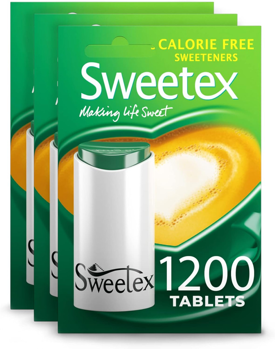 Sweetex Tablets, Zero Calorie, 1200 Tablets X 3, 3600 Tablets Total, Sugar Free, Sweetener Tablets, Sweet, Granulated Sweetener, Helps Reduce Sugar Intake, Sugar Substitutes, Baking Supplies