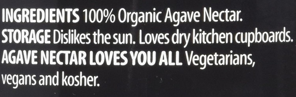 The Groovy Food Company Organic Light Amber & Mild Agave Nectar 250ml (Pack of 3)