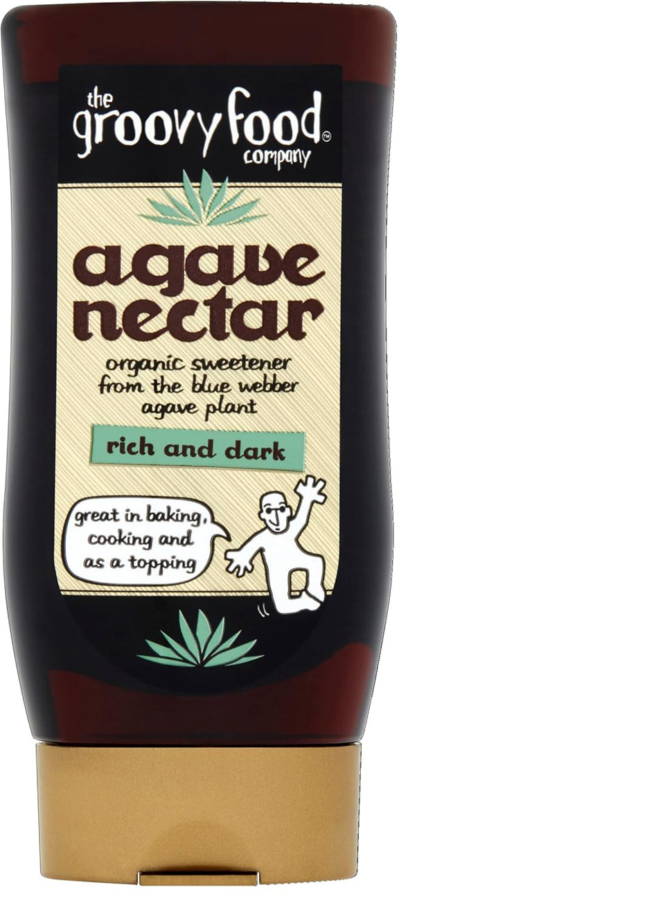 The Groovy Food Company Organic Rich & Dark Agave Nectar 250ml (Pack of 3)