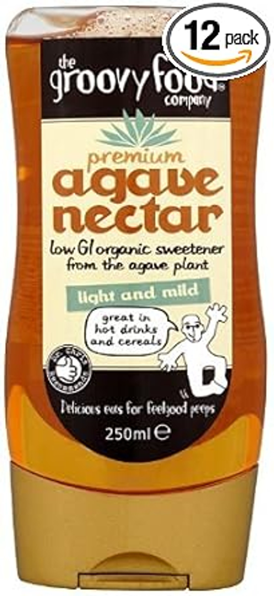 (Pack Of 12) - Organic Agave Nectar - Mild | THE GROOVY FOOD COMPANY