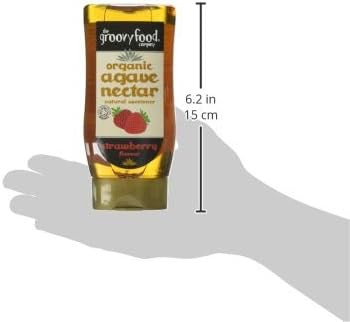 Groovy Food Company, Organic Agave Nectar, Strawberry, 750 ml (Pack of 3)