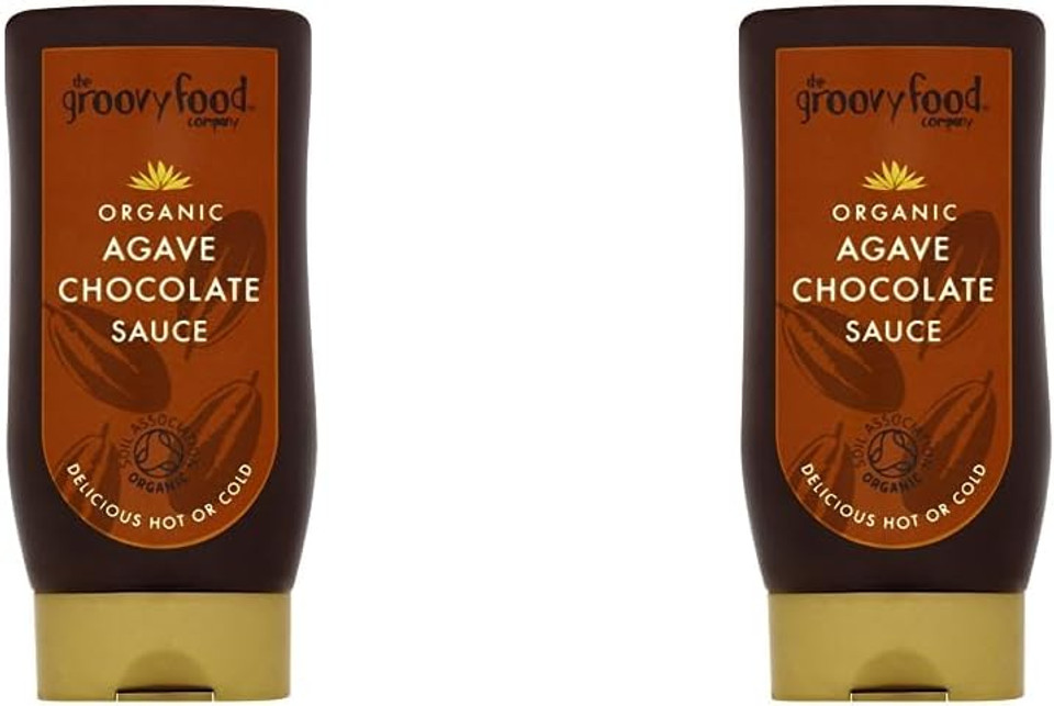 Groovy Food Company Organic Agave Chocolate Sauce, 250ml (Pack of 2)