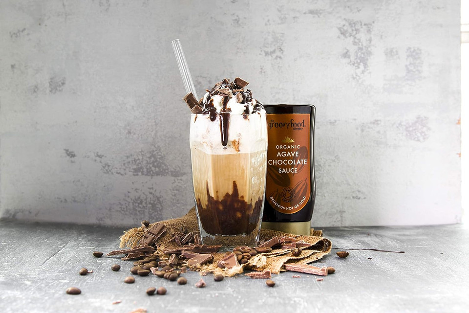 Groovy Food Company Organic Agave Chocolate Sauce, 250ml (Pack of 2)