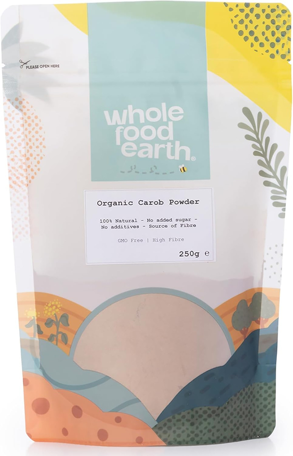 Wholefood Earth Organic Carob Powder 2kg Vegan | GMO Free | High Fibre | Certified Organic