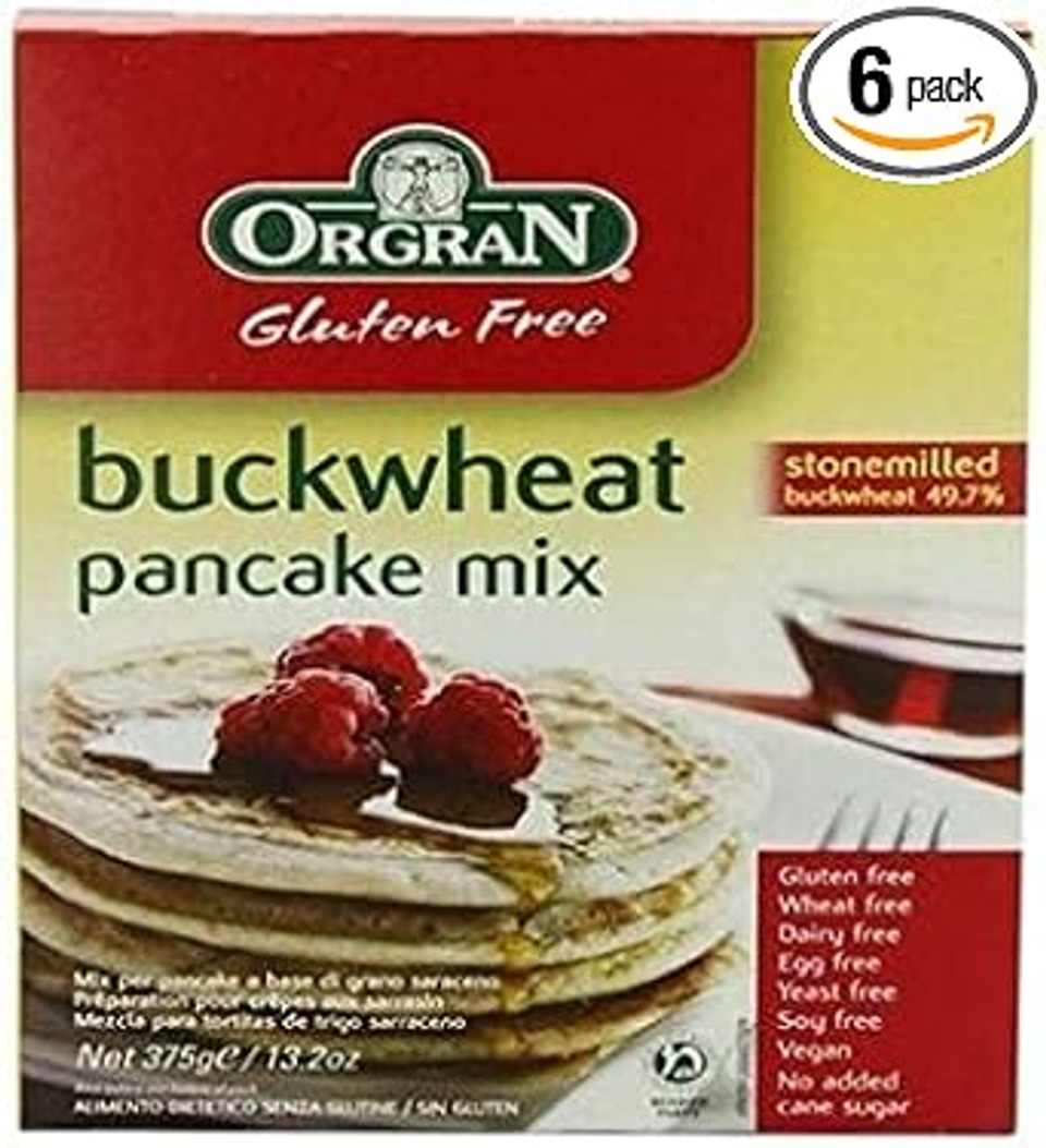 Orgran Buckwheat Pancake Mix 375g x 6 (Pack of 6)