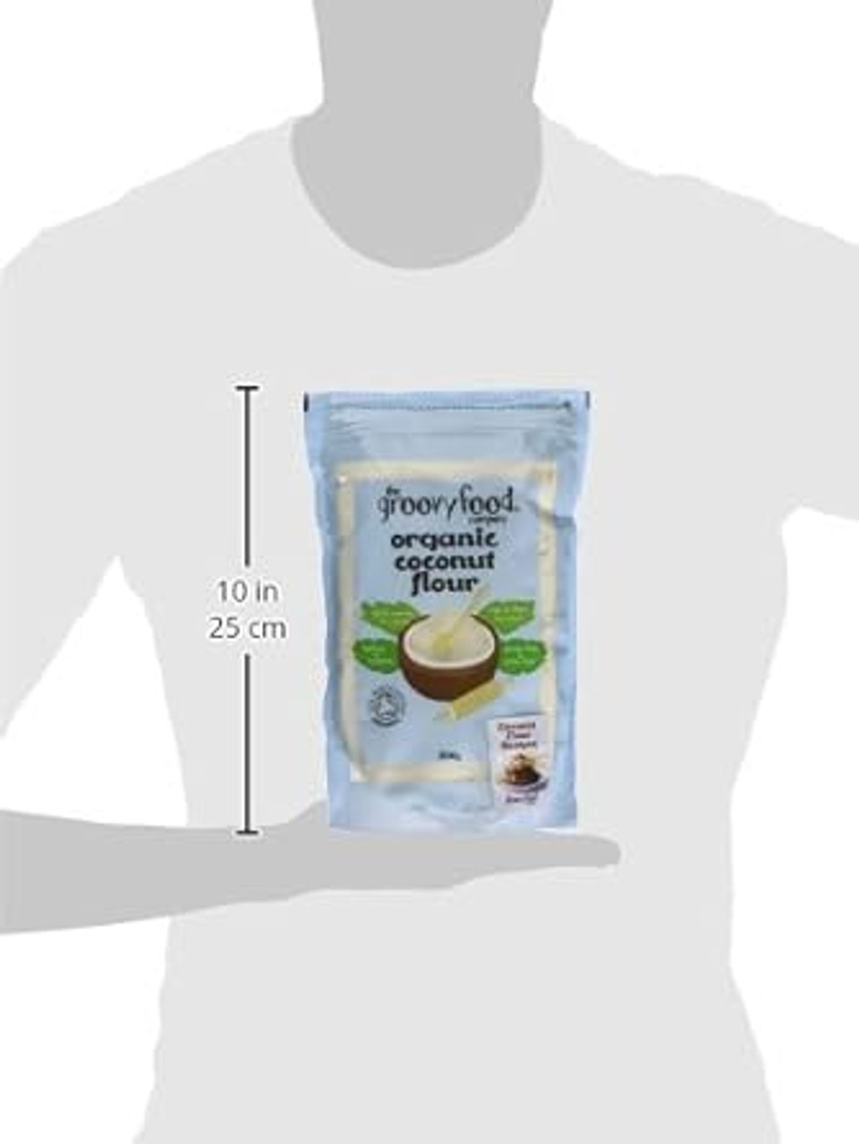 The Groovy Food Company Organic Coconut Flour, 500 g, Pack of 6