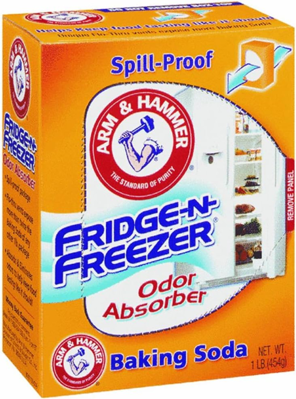 Arm & Hammer Fridge-N-Freezer Odor Absorber Baking Soda (14oz) 396.8g - (Pack of 6)