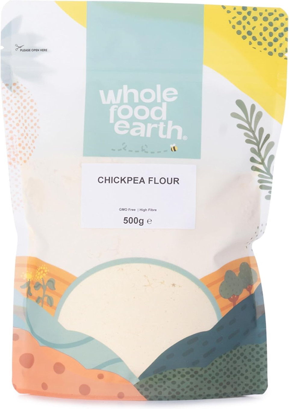 Wholefood Earth Chick Pea Flour 3 kg | GMO Free | High Fibre