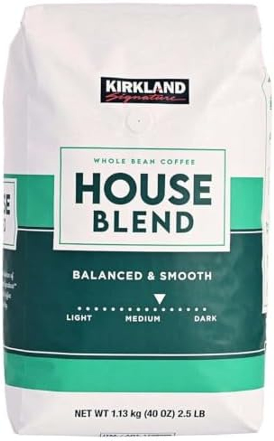 Kirkland Signature Whole Bean Coffee House Blend, 1.13kg