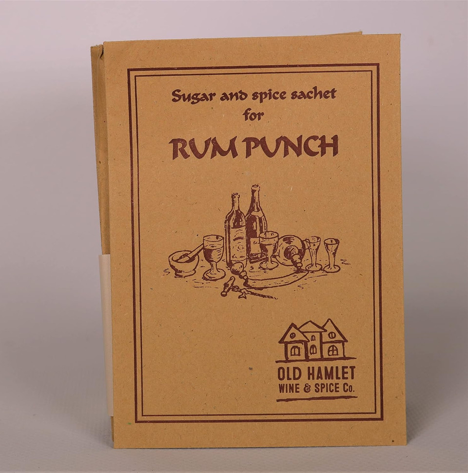 Rum Punch Spice Mix - Single Serve - Old Hamlet, Pack of 10 (no Alcohol Included)