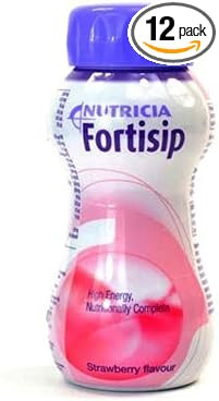 Fortisip Bottle Multipack (All Flavours or Mixed 12) 12 x 200ml (Strawberry)