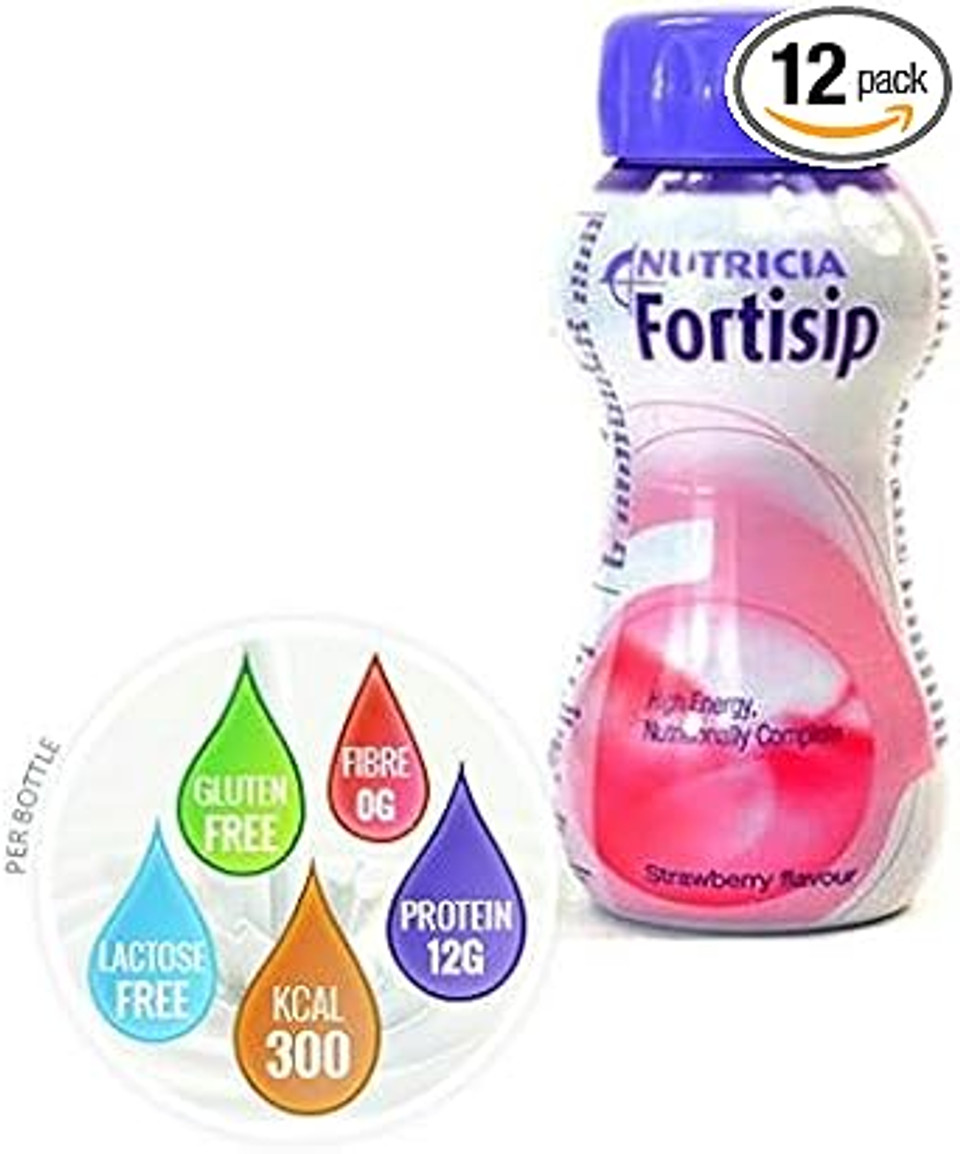Fortisip High Energy Strawberry 200 ml (Pack of 12)