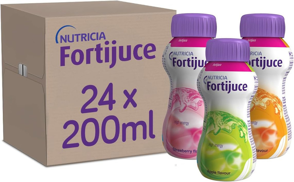 Fortijuce Assorted Flavour High Energy Juice Supplement 200ml Bottle, Pack of 24