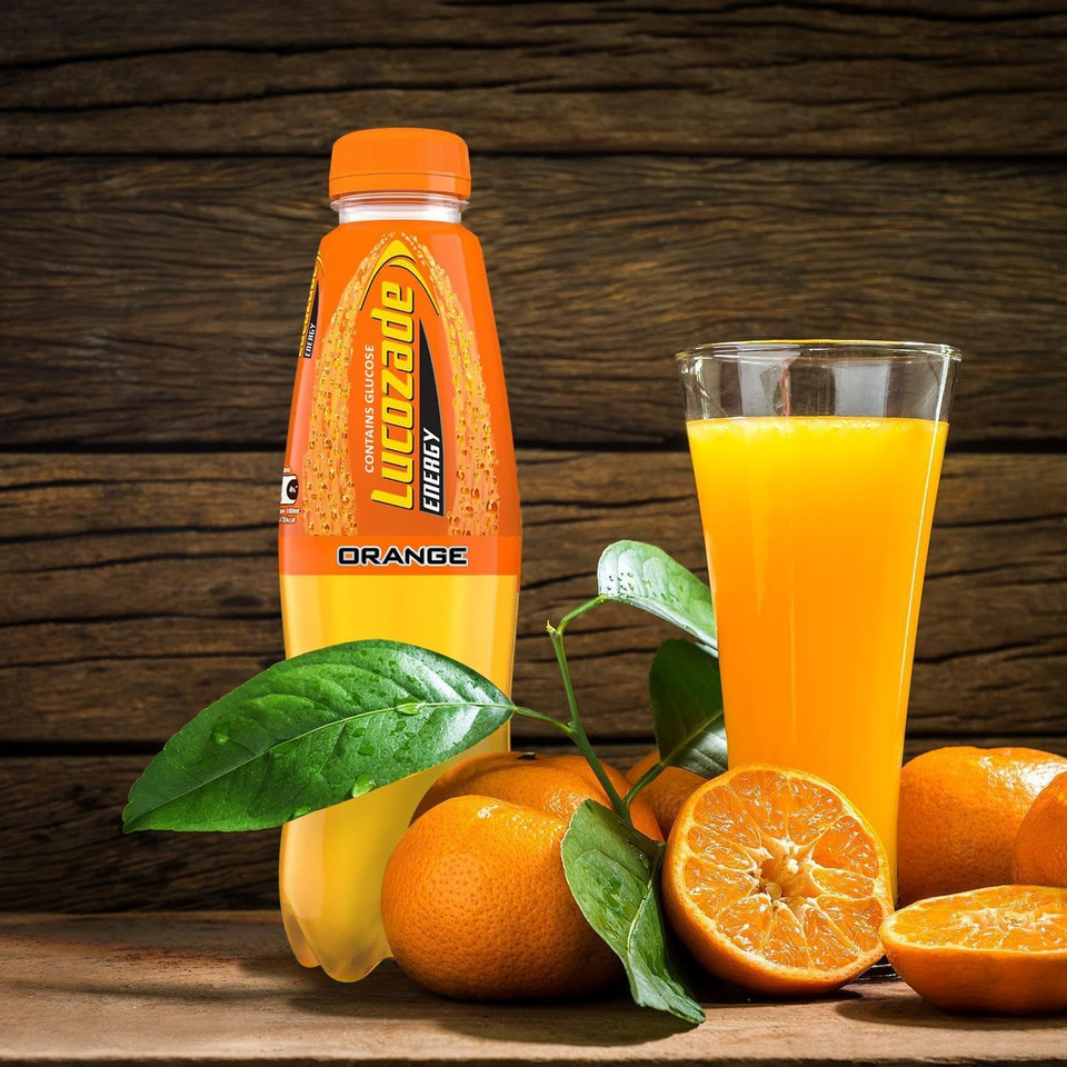 Lucozade Energy Orange Crush Drink 380 ml (Pack of 24)